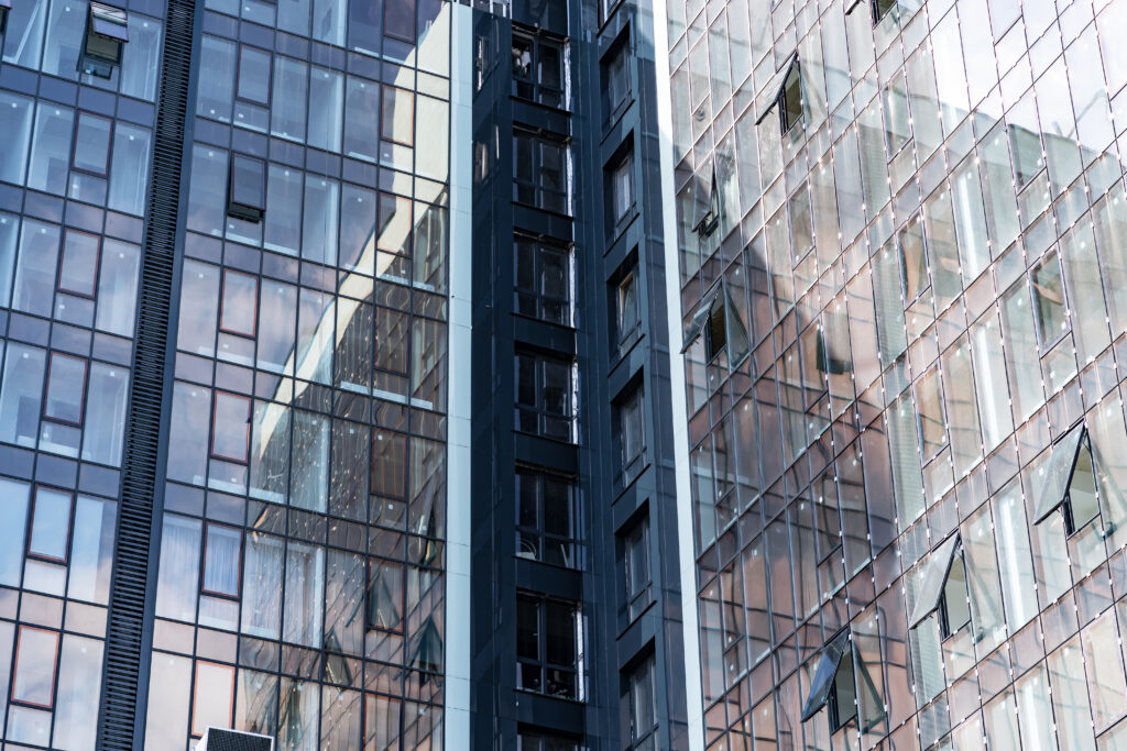 facade glass building background